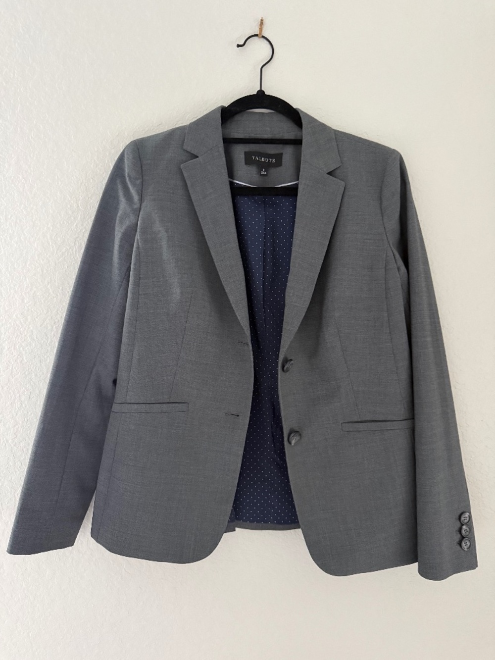 Talbots Grey Suit Blazer